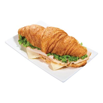 Sandwich à la dinde sur croissant pur beurre