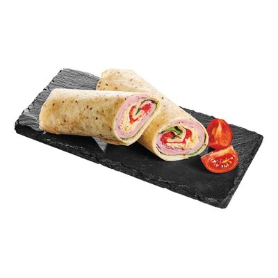 Wrap au jambon et fromage d'Oka