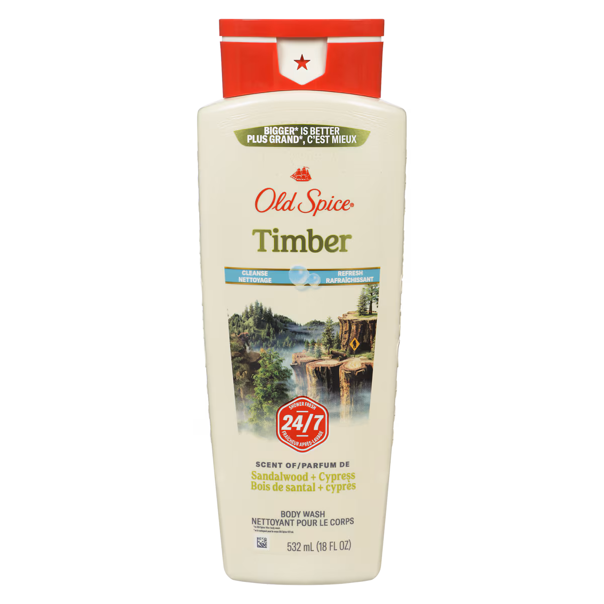 Nettoyant pour le corps, bois de santal et cyprès