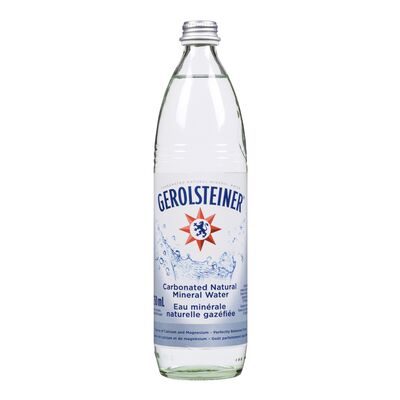 Eau minérale naturelle gazéifiée