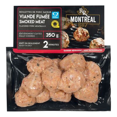 Boulettes de porc à saveur de viande fumée