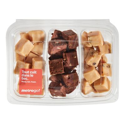 Trio de fudge et de sucre à la crème