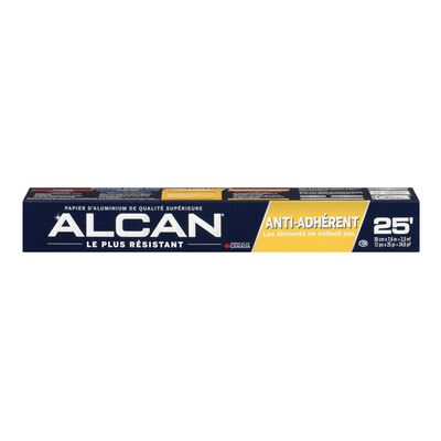 Papier d‘aluminium anti-adhérent de 25‘ pour cuisson