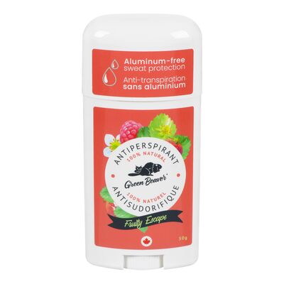 Green beaver antisudorifique 100% naturel - escape fruité contenance