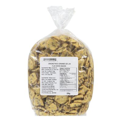 Grignotines salées aux graines de lin