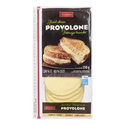 Tranches de fromage provolone