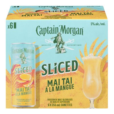 Boisson de malt alcoolisée à saveur de mai tai à la mangue