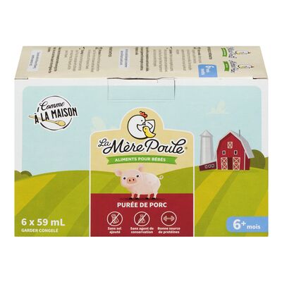 Purée pour bébé au porc