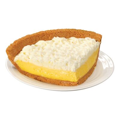 Part de tarte à la crème de citron