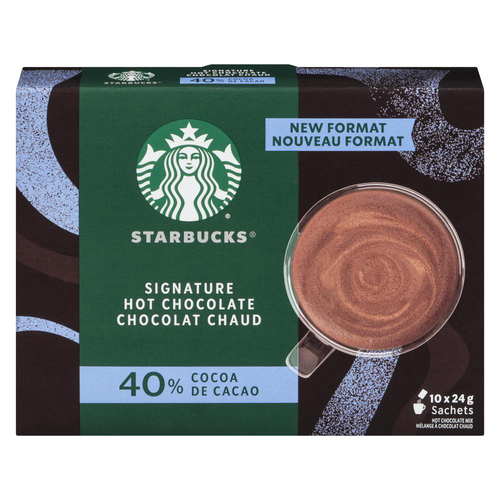 Starbucks Mélange de chocolat chaud 40% de cacao 10 x 24 g