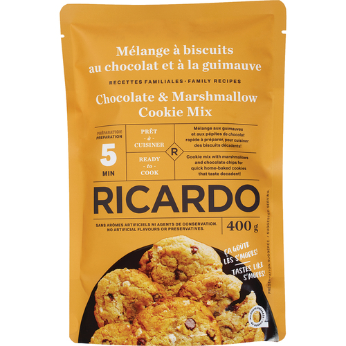 RICARDO Mélanges à biscuits chocolats guimauves 400 g