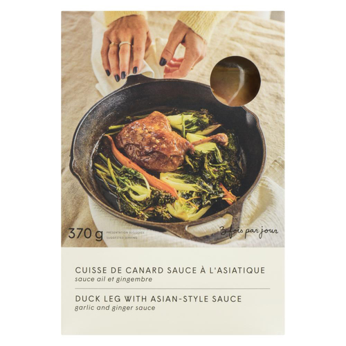 Plaisirs Gastronomiques Sauce Ail et Gingembre Cuisse de Canard Sauce à l'Asiatique 370 g