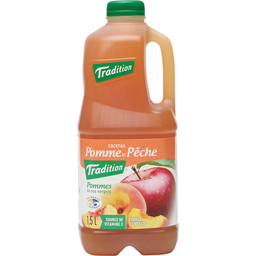 Cocktail de pomme et pêche