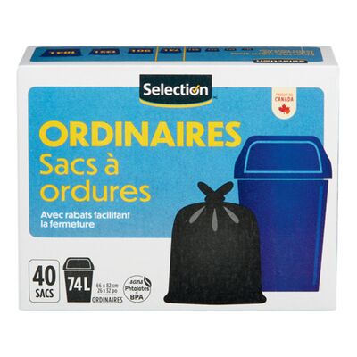 Sacs à ordures ordinaires