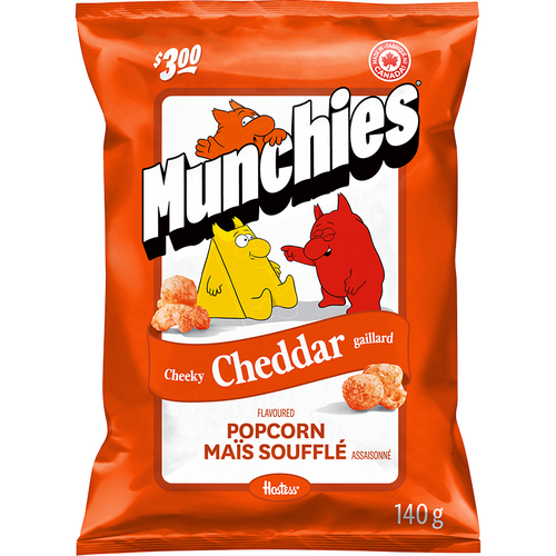 Munchies Maïs soufflé assaisonné cheddar gaillard 140 g