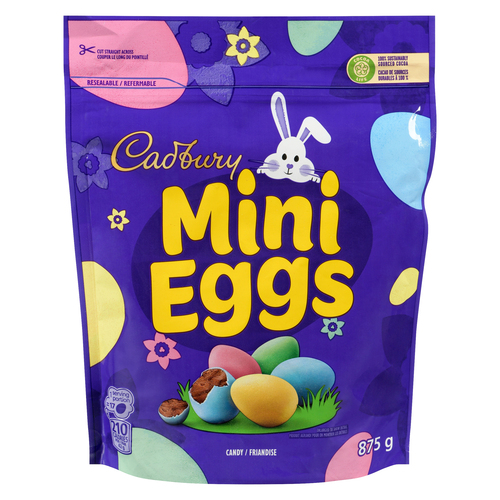 Friandises Mini Eggs à saveur de chocolat