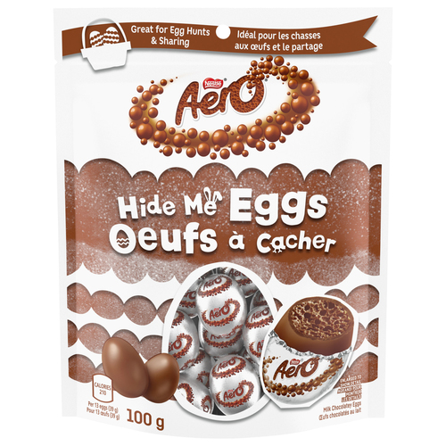 ufs à cacher, œufs chocolatés au lait miniatures
