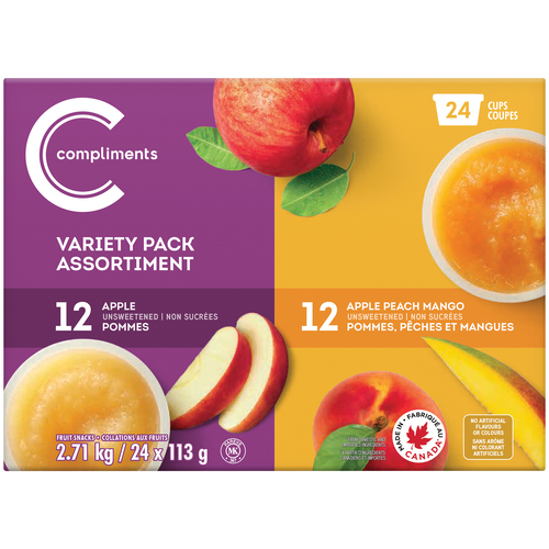 Compliments Collation aux fruits assortis 24 x 113 g