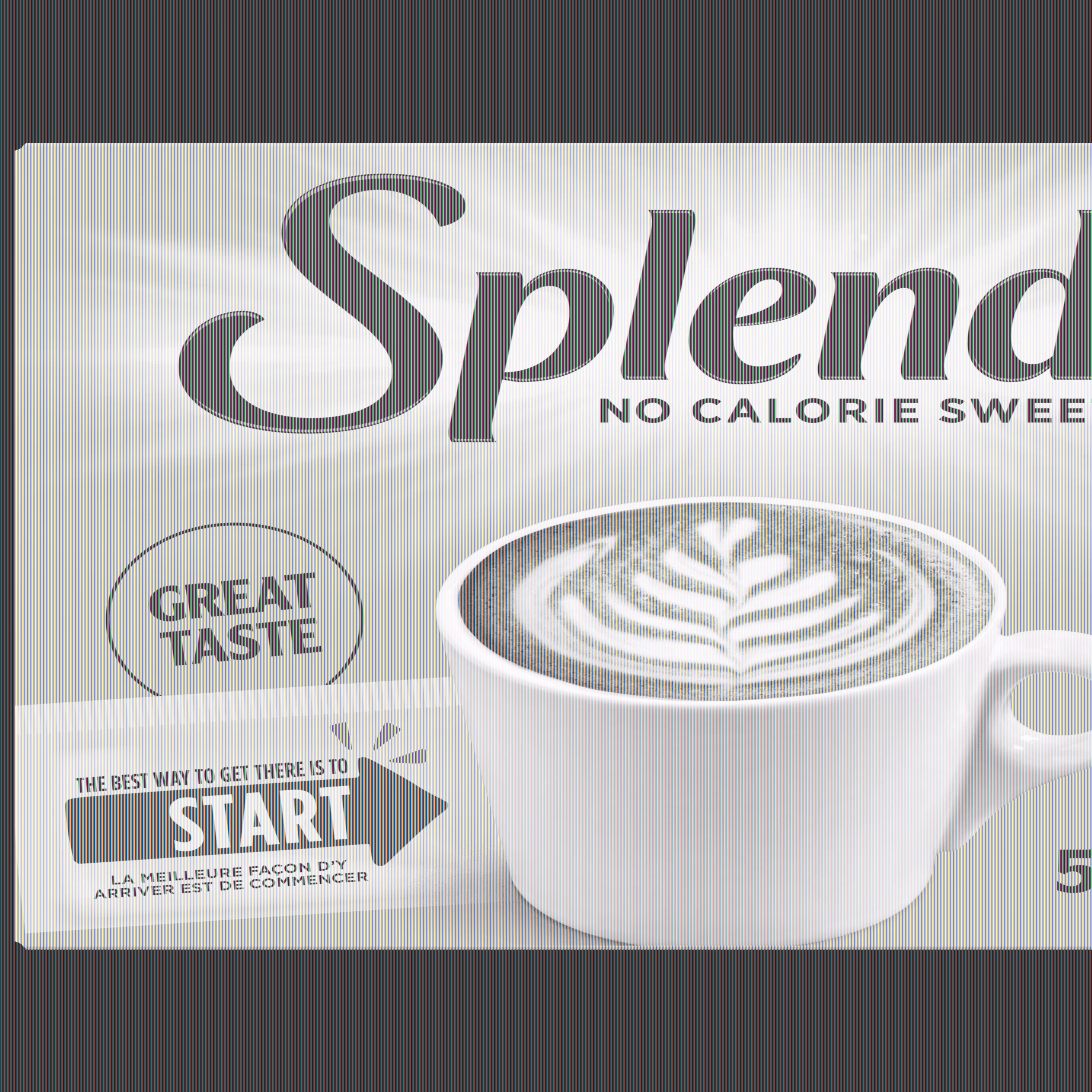 Splenda. sucralose d'édulcorants sans calories. 50 sachets