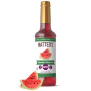 Matteo's sirop aromatisant sans sucre pour café. melon d'eau. délicieux sirop de café. 0 calories. 0 sucre. compatible keto (. bouteille unique)