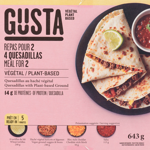 Gusta Express Quesadillas végétal 643 g