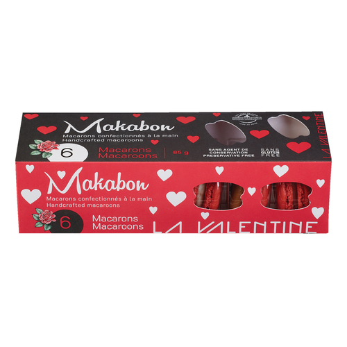 Makabon Macrons à la main pour la saint-valentin 85 g