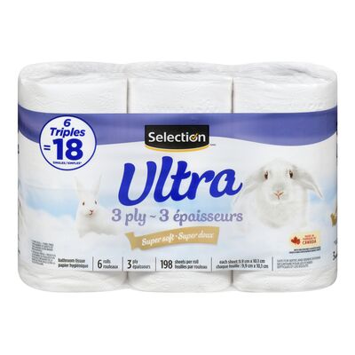 Papier hygiénique triple épaisseur