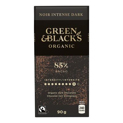 Tablette de chocolat noir biologique à 85 % cacao