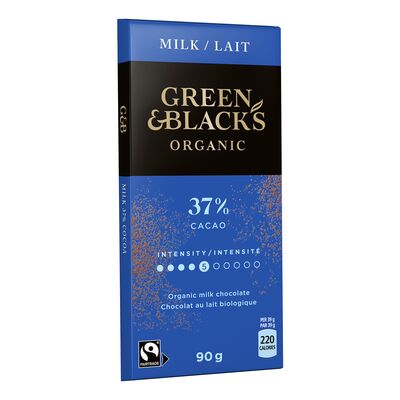 Tablette de chocolat au lait biologique