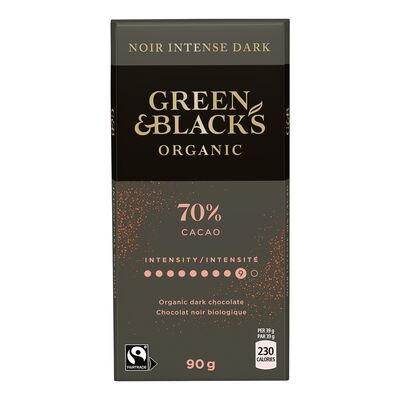 Tablette de chocolat noir biologique à 70 % cacao