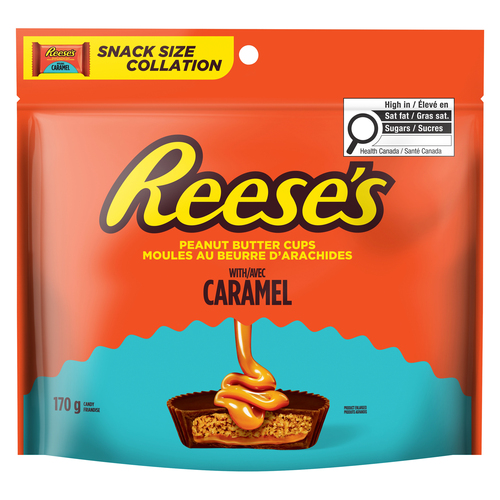 Reese's avec caramel format collation.  reese's caramel collation