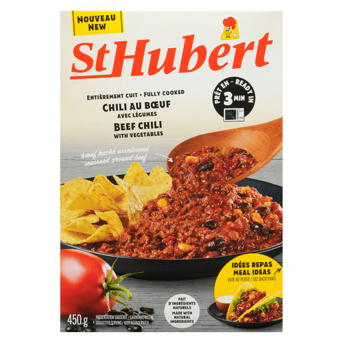 St-Hubert Chili au Bœuf avec légumes 450 g