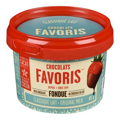 Mini fondue au chocolat au lait classique