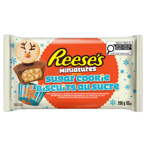 Reese's Chocolat coupe beurre d'arachide avec biscuit au sucre 200 g