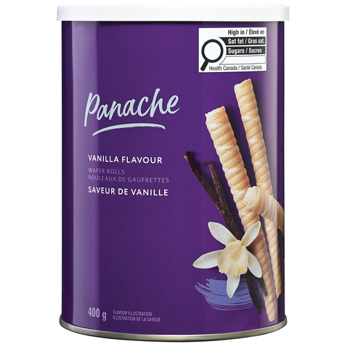 Panache Rouleaux de gaufrettes à la vanille 400 g
