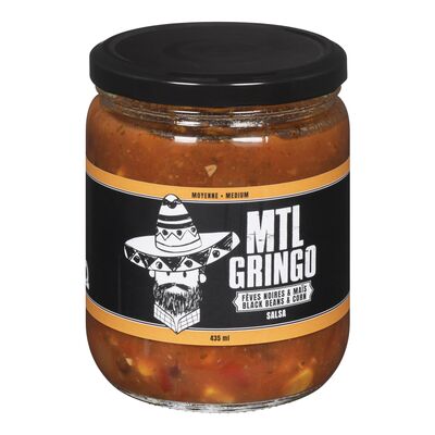 Salsa moyenne aux fèves noires et maïs