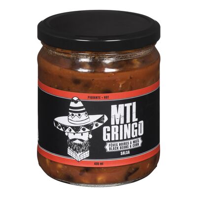 Salsa piquante aux fèves noires et maïs