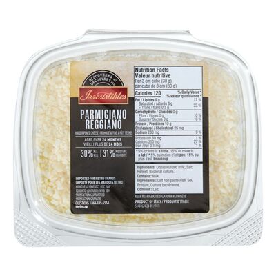 Fromage râpé Parmigiano Reggiano vieilli 24 mois
