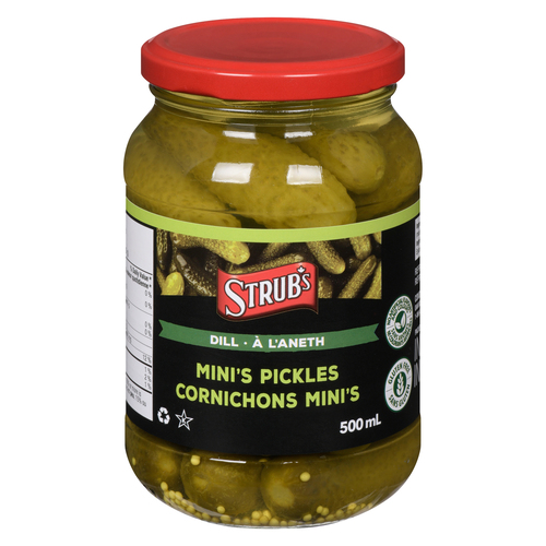 Strub's Cornichons Mini à l'aneth 500 ml