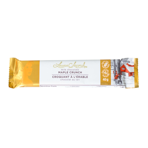 Laura Secord Barre de chocolat au lait croquant à l'érable 40 g