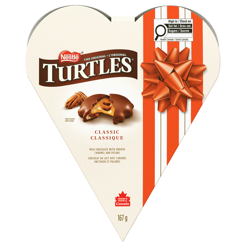 Turtles boîte saint-valentin en forme de coeur classique