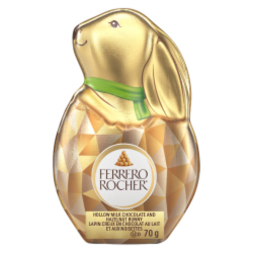 Ferrero Rocher Lapin creux en chocolat au lait et aux noisettes 70 g