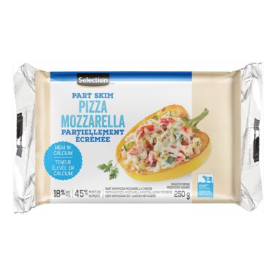 Fromage mozzarella partiellement écrémé