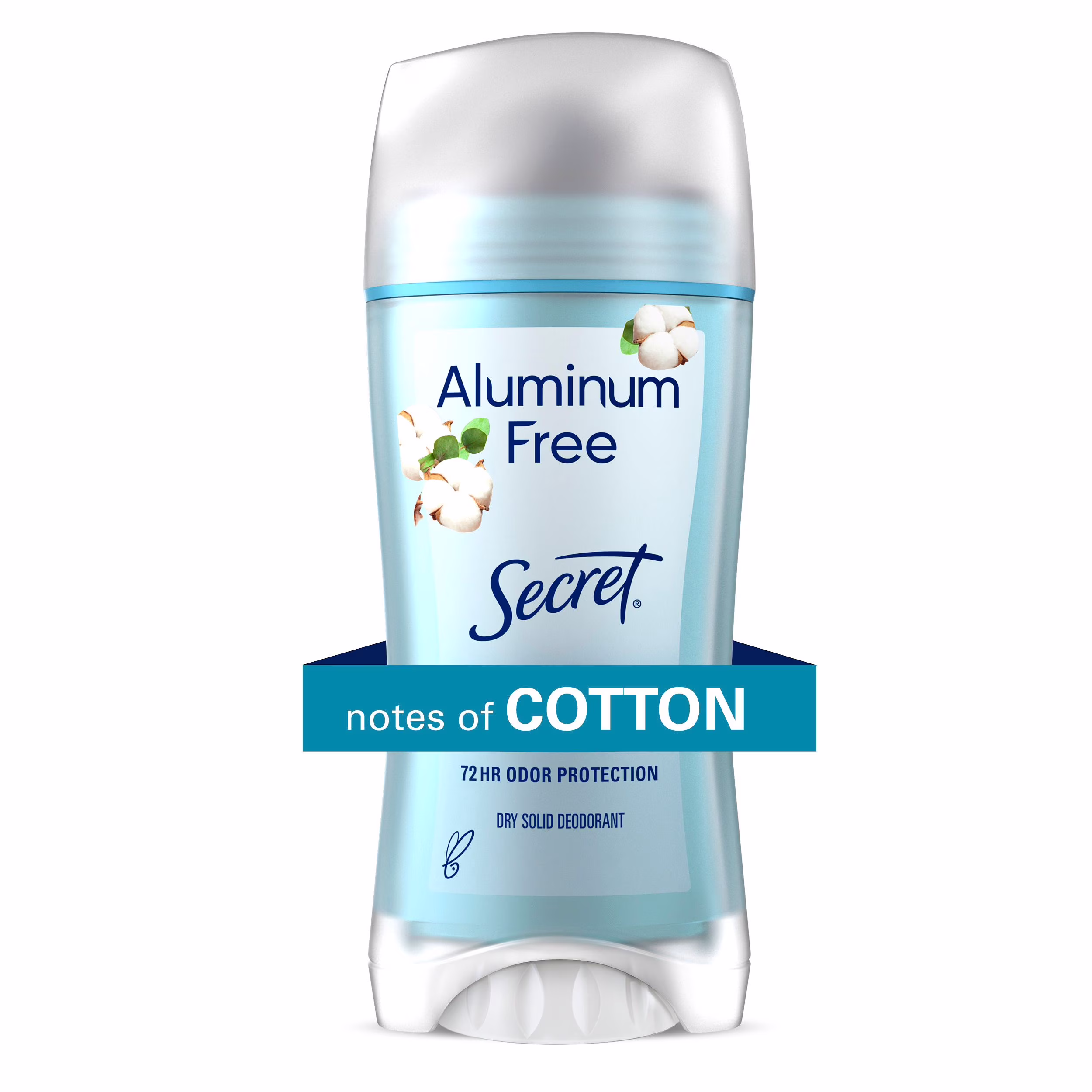 Désodorisant pour femmes secret sans aluminium. coton.