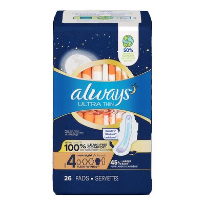 Serviettes hygiénique ultra mince de nuit