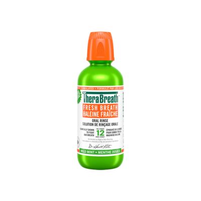 Solution de rinçage orale haleine fraîche menthe douce