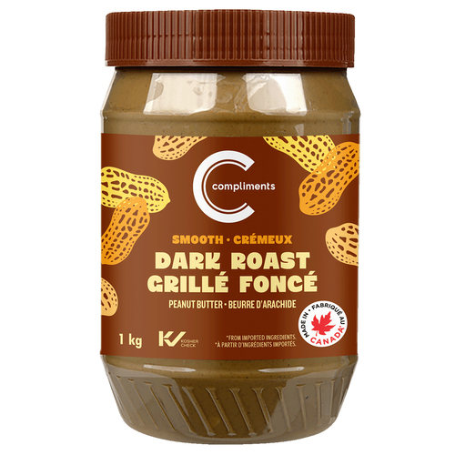 Compliments Beurre d'arachide crémeux grillé foncé 1 kg