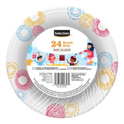 Bols de carton à motifs - 20 oz