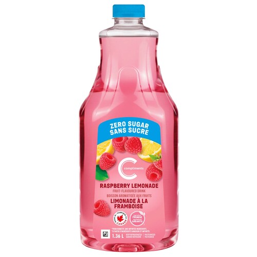 Compliments Limonade framboise sans sucre 1.36 L