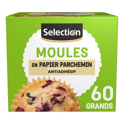 Grands moules à cuisson en papier parchemin